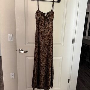 Zara Brown Black Spaghetti Strap Sundress